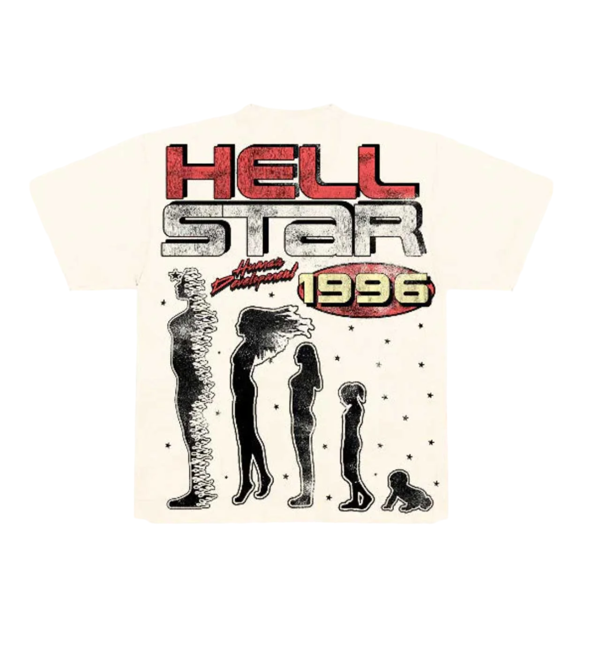 HELLSTAR STUDIOS HUMAN DEVELOPMENT T-SHIRT WHITE