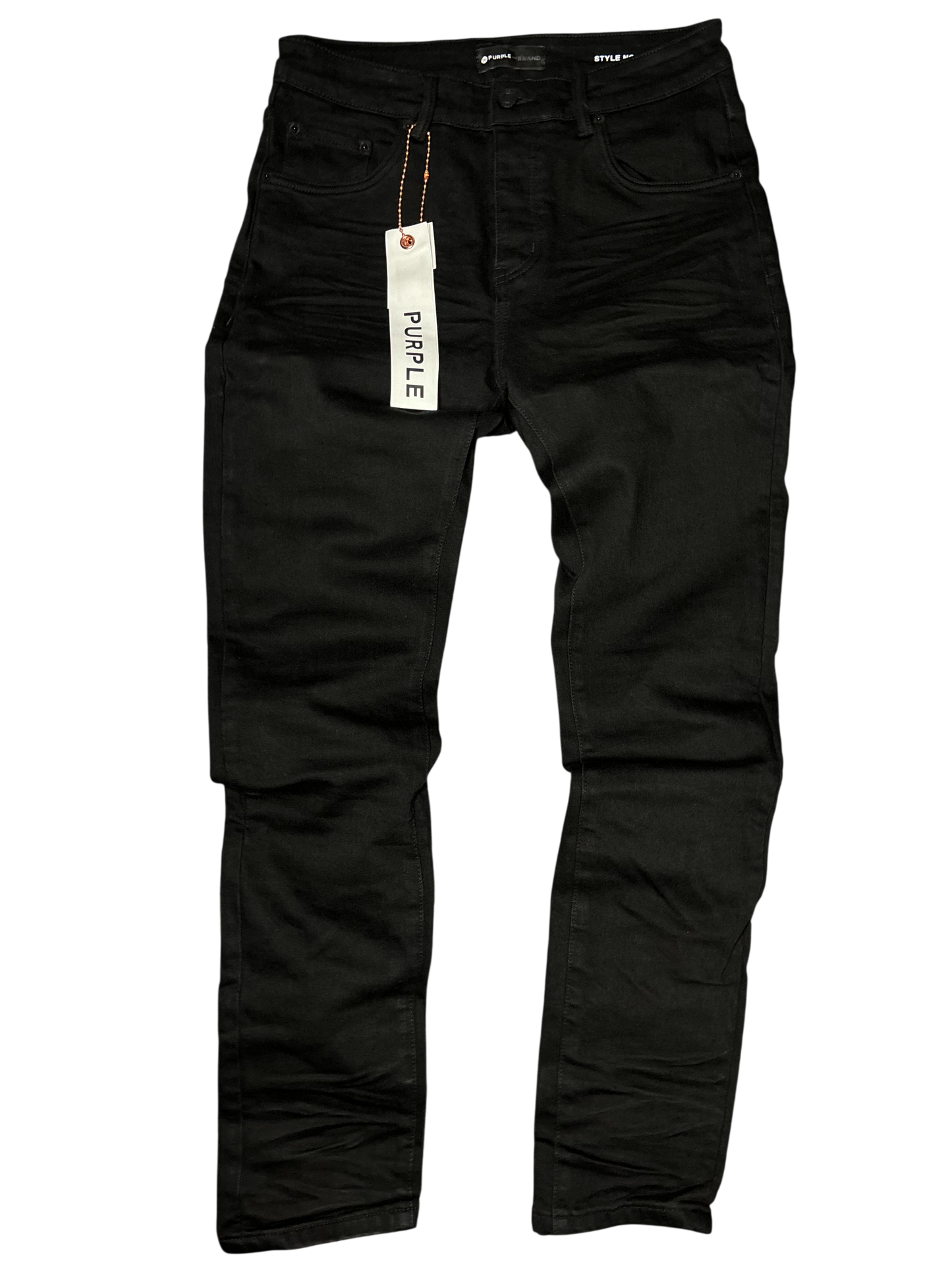 PURPLE BRAND P001 BLACK RAW JEANS
