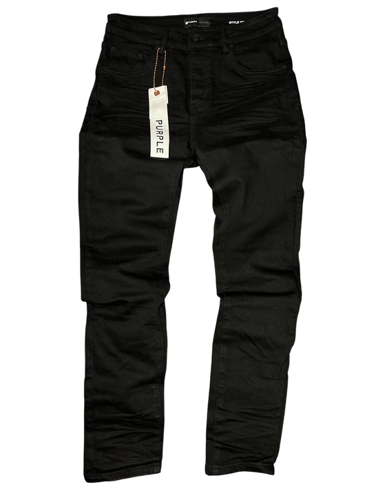 PURPLE BRAND P001 BLACK RAW JEANS