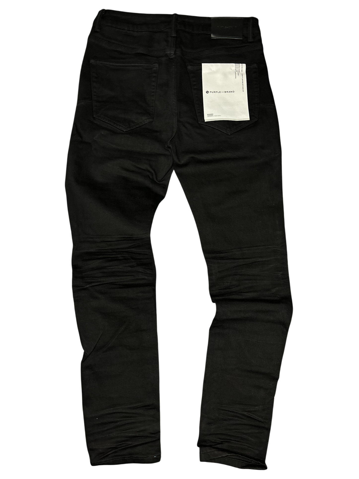 PURPLE BRAND P001 BLACK RAW JEANS