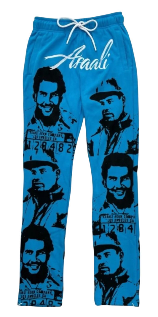 ASAALI AQUA BLUE CARTEL SWEATS