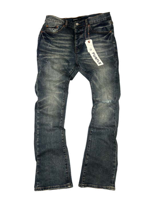 PURPLE BRAND FADED BLUE FLARED JEANS