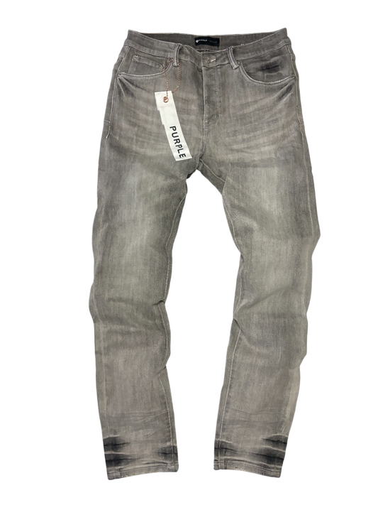 PURPLE BRAND P001 FADED GREY AGED JEANS
