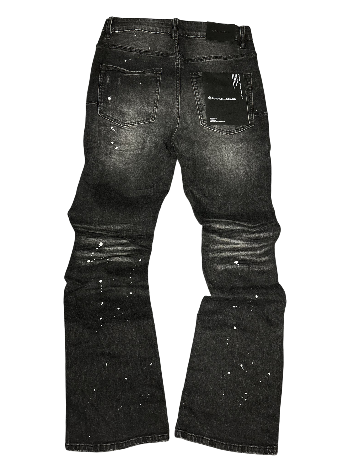 PURPLE BRAND GREY WASH FLARED JEANS
