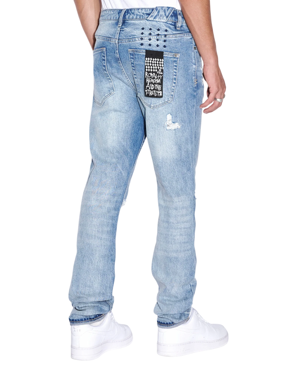 KSUBI CHITCH SELF REPAIR DENIM JEANS