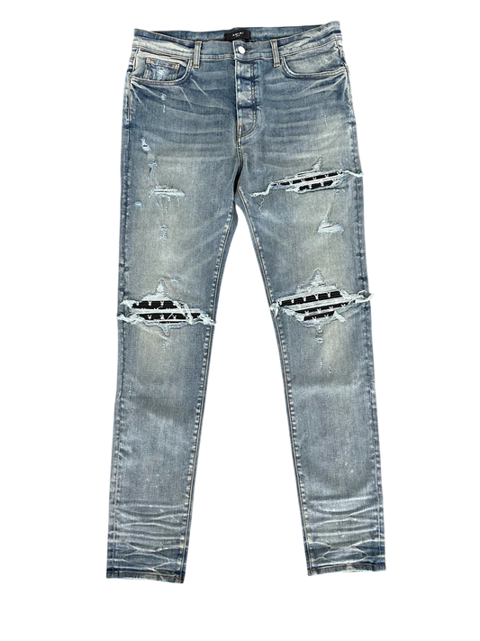 AMIRI MX1 PLAYBOY CLAY INDIGO JEANS