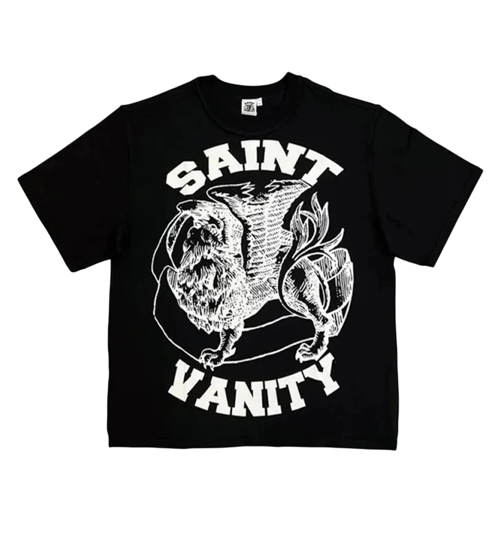 SAINT VANITY GRIFFIN TEE BLACK