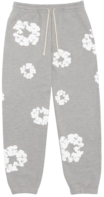 DENIM TEARS THE COTTON WREATH SWEATPANTS GREY