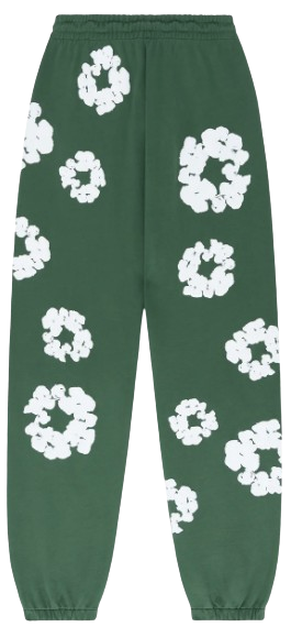 DENIM TEARS THE COTTON WREATH SWEATPANTS GREEN