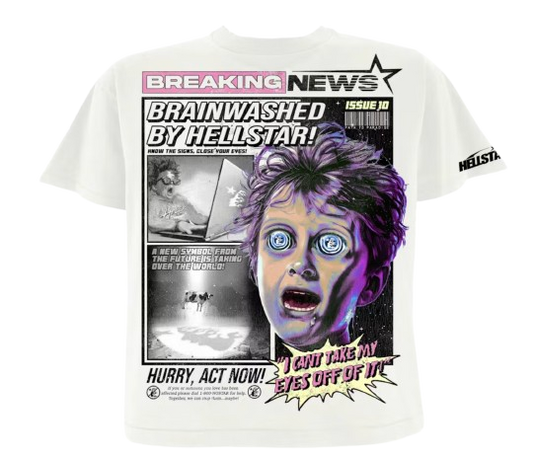 HELLSTAR BREAKING NEWS T-SHIRT WHITE