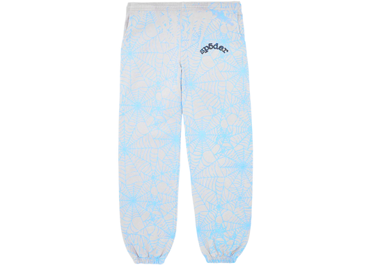 SP5DER AOP WEB HEATHER SWEATPANTS GREY