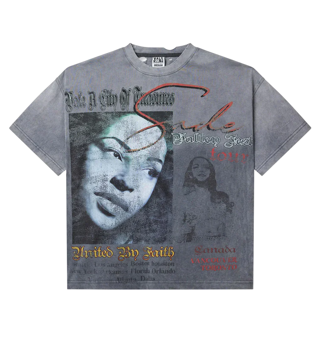 VALE FOREVER THRASHED VALLEY TOUR SADE TEE GREY