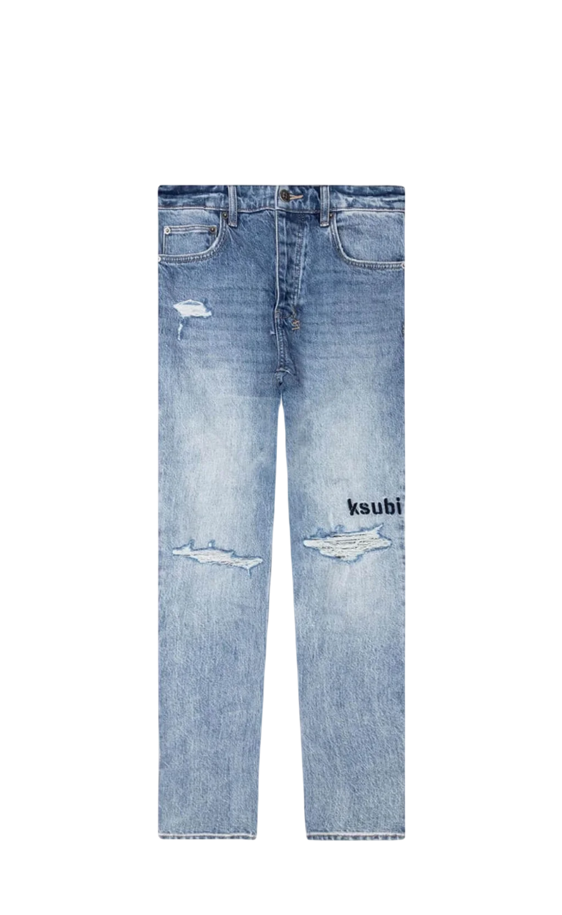 KSUBI CHITCH SELF REPAIR DENIM JEANS