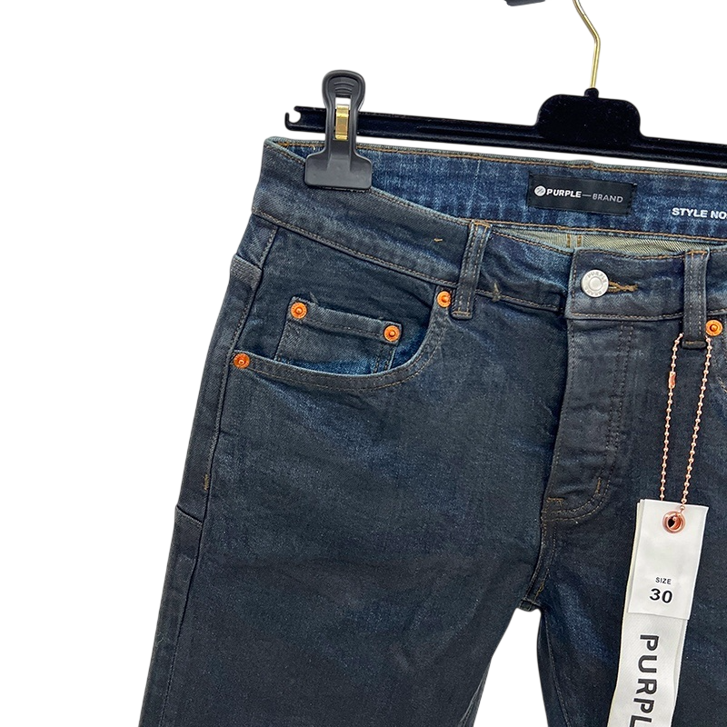 PURPLE BRAND BLUE WAX COATED JEANS P001