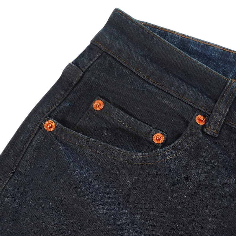 PURPLE BRAND BLUE WAX COATED JEANS P001