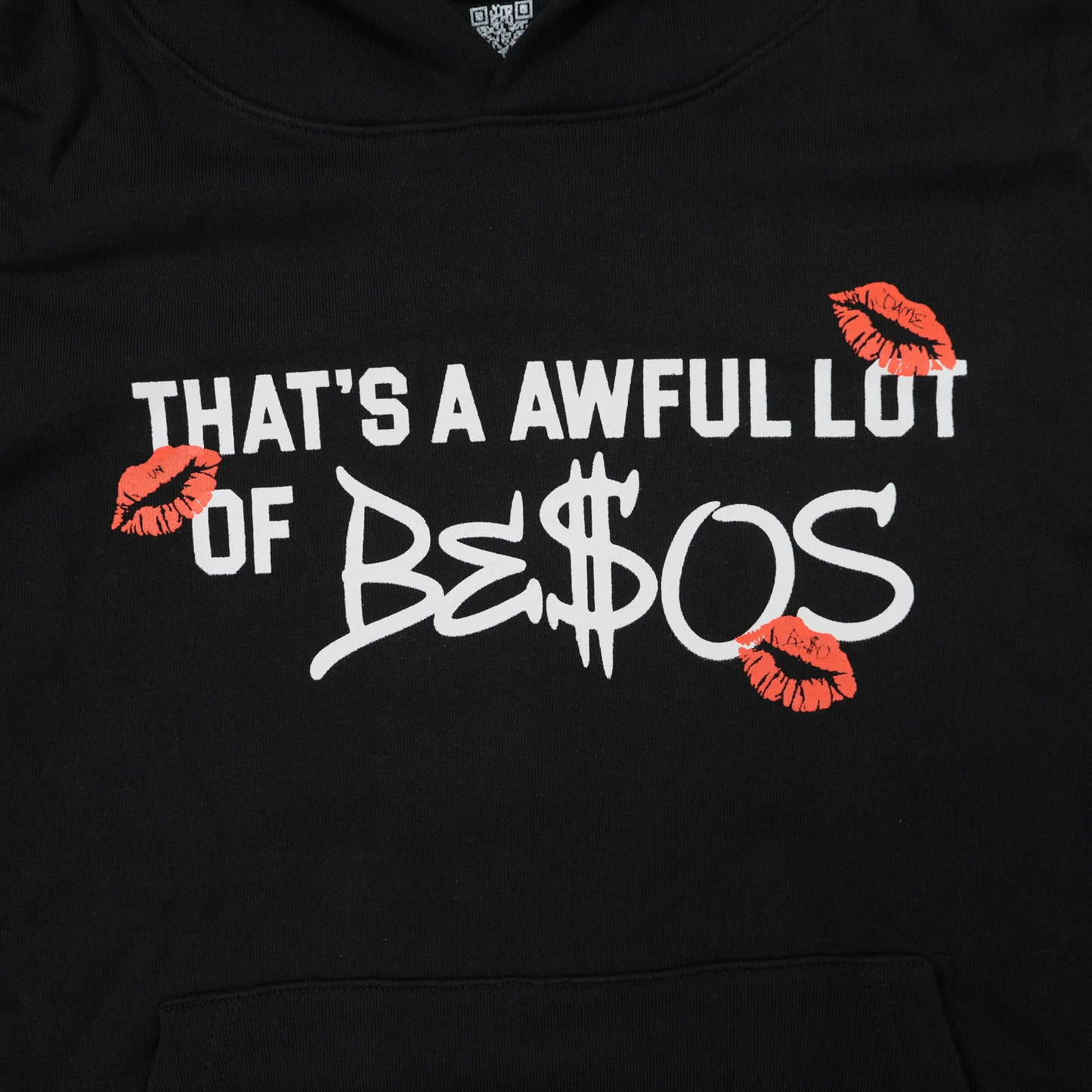 THATS AN AWFUL LOT OF BESOS HOODIE BLACK