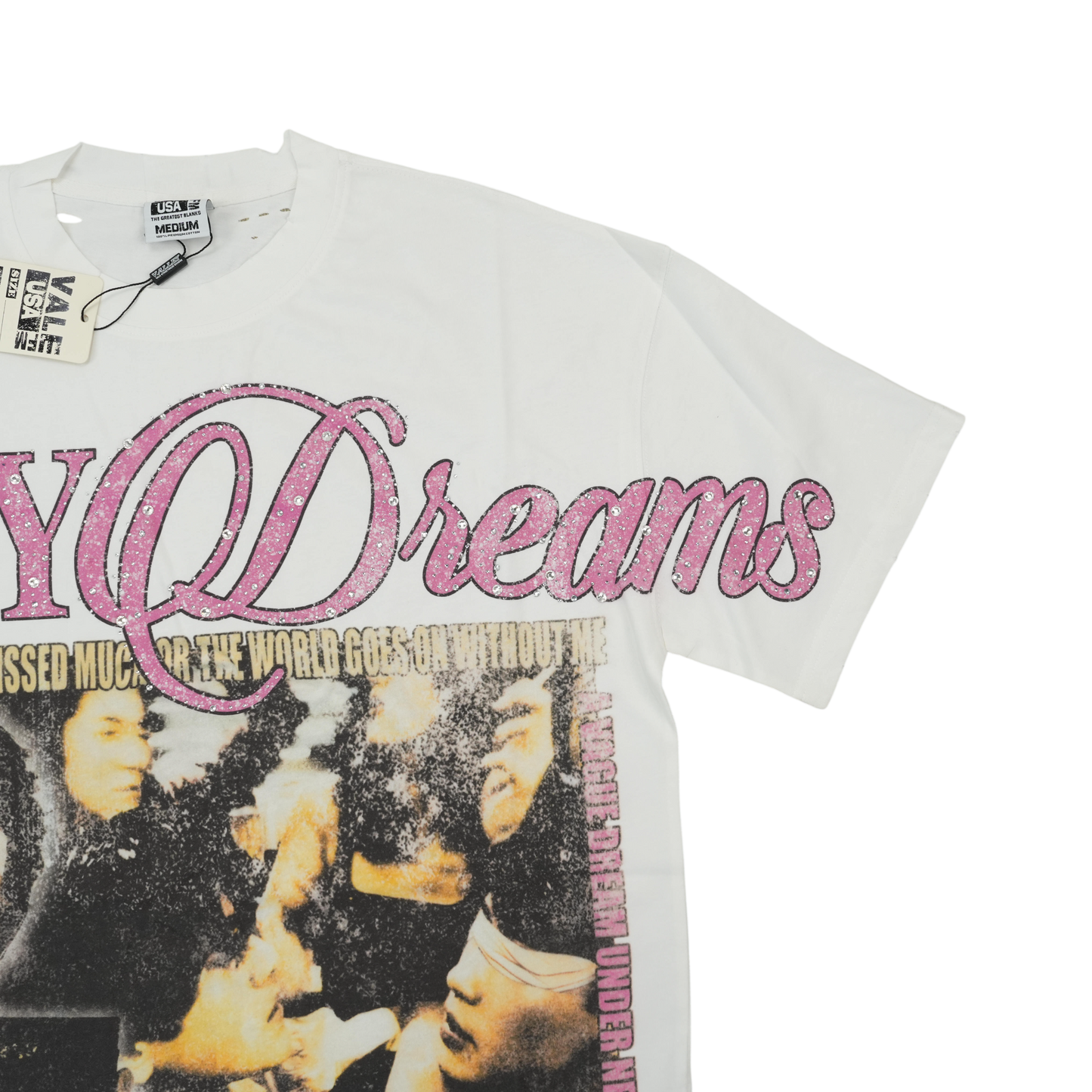 VALE FOREVER FALLEN BLING T-SHIRT WHITE