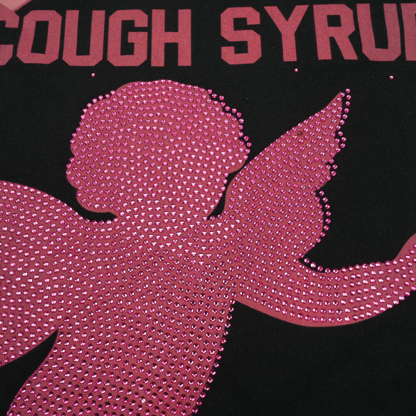 THATS AN AWFUL LOT OF COUGH SYRUP CUPID RHINESTONE SHIRT
