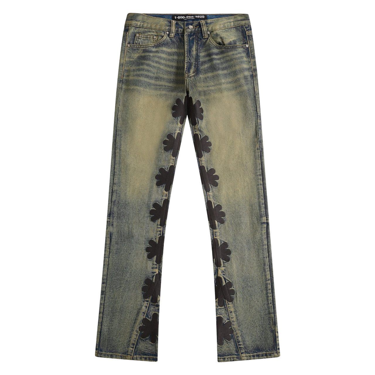 LOST SHADOWS FLARED DENIM DIRTY BLUE/GRAPHITE