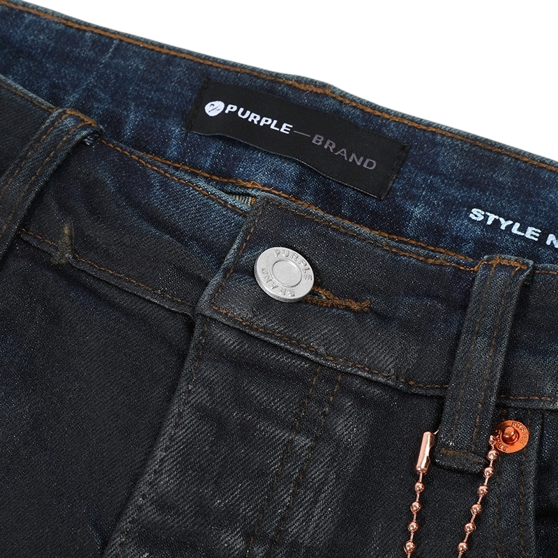 PURPLE BRAND BLUE WAX COATED JEANS P001