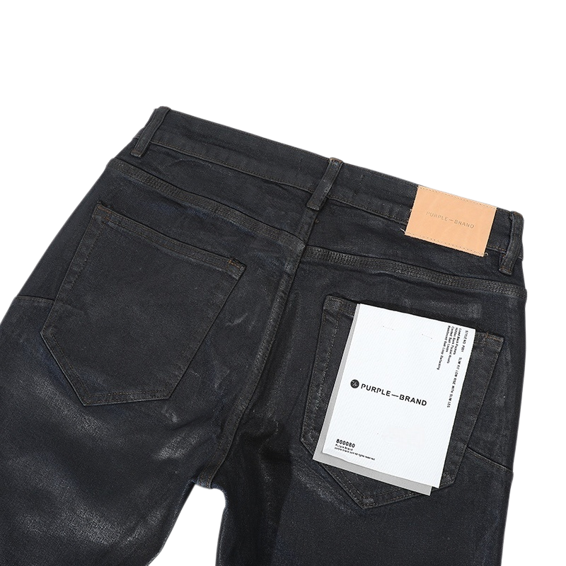 PURPLE BRAND BLUE WAX COATED JEANS P001