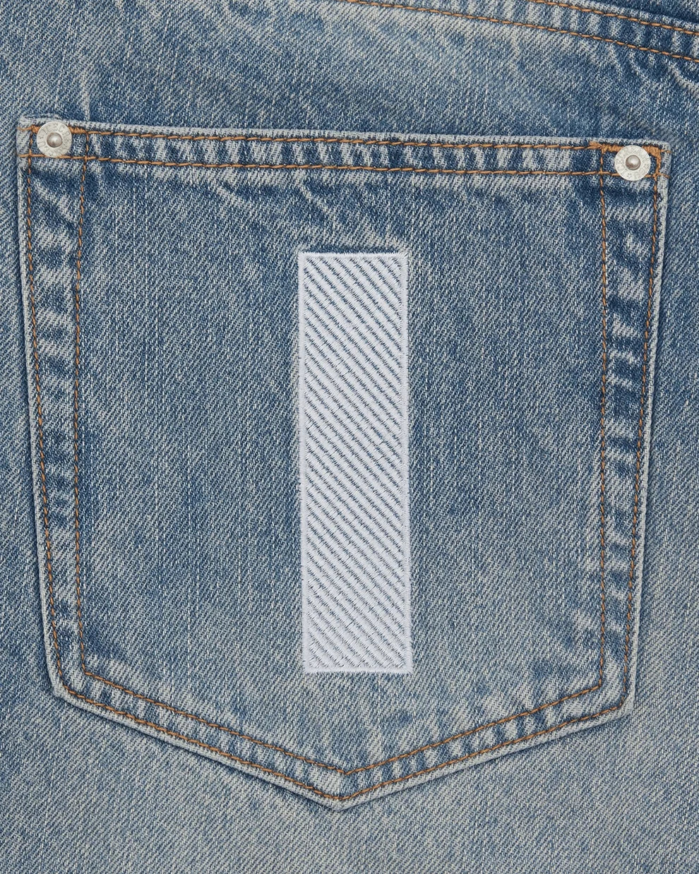 ICE CREAM RUNNING DOG DENIM SHORTS BLUE