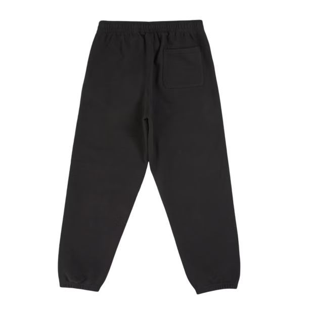 SUPREME SATIN APPLIQUE SWEATPANTS BLACK