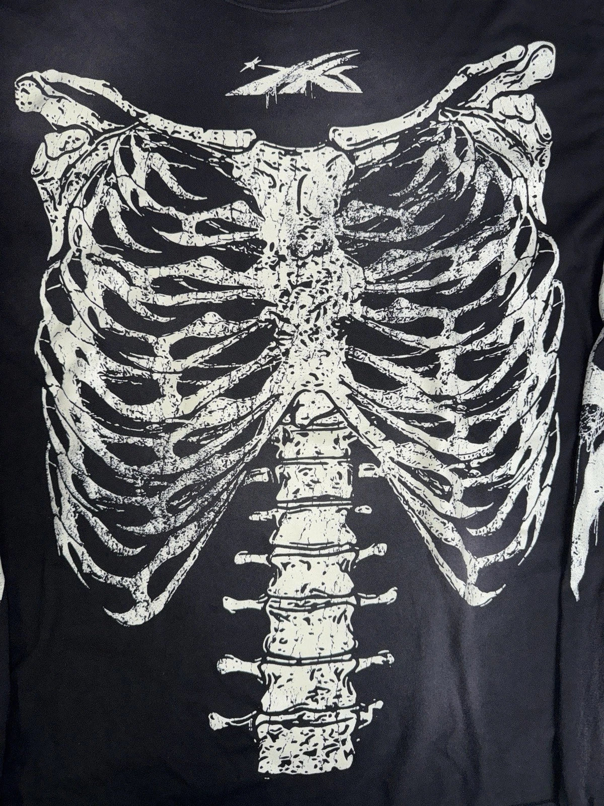HELLSTAR SKELETON LONGSLEEVE T-SHIRT BLACK
