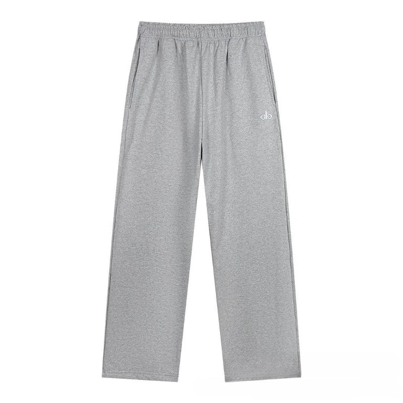 ALO YOGA - ACCOLADE STRAIGHT LEG SWEATPANTS HEATHER GREY