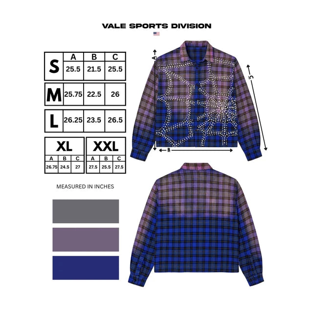 VALE FOREVER BLUE INFERNO FLANNEL